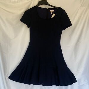 Rebecca Taylor Navy Short Sleeve Mini Dress